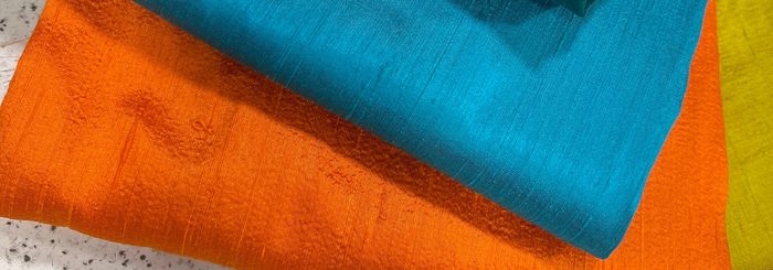 Raw silk fabric